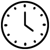 Clock icon to represent appointment time