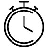 Stop clock icon to represent longevity