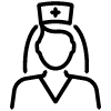 A nurse icon to represent review